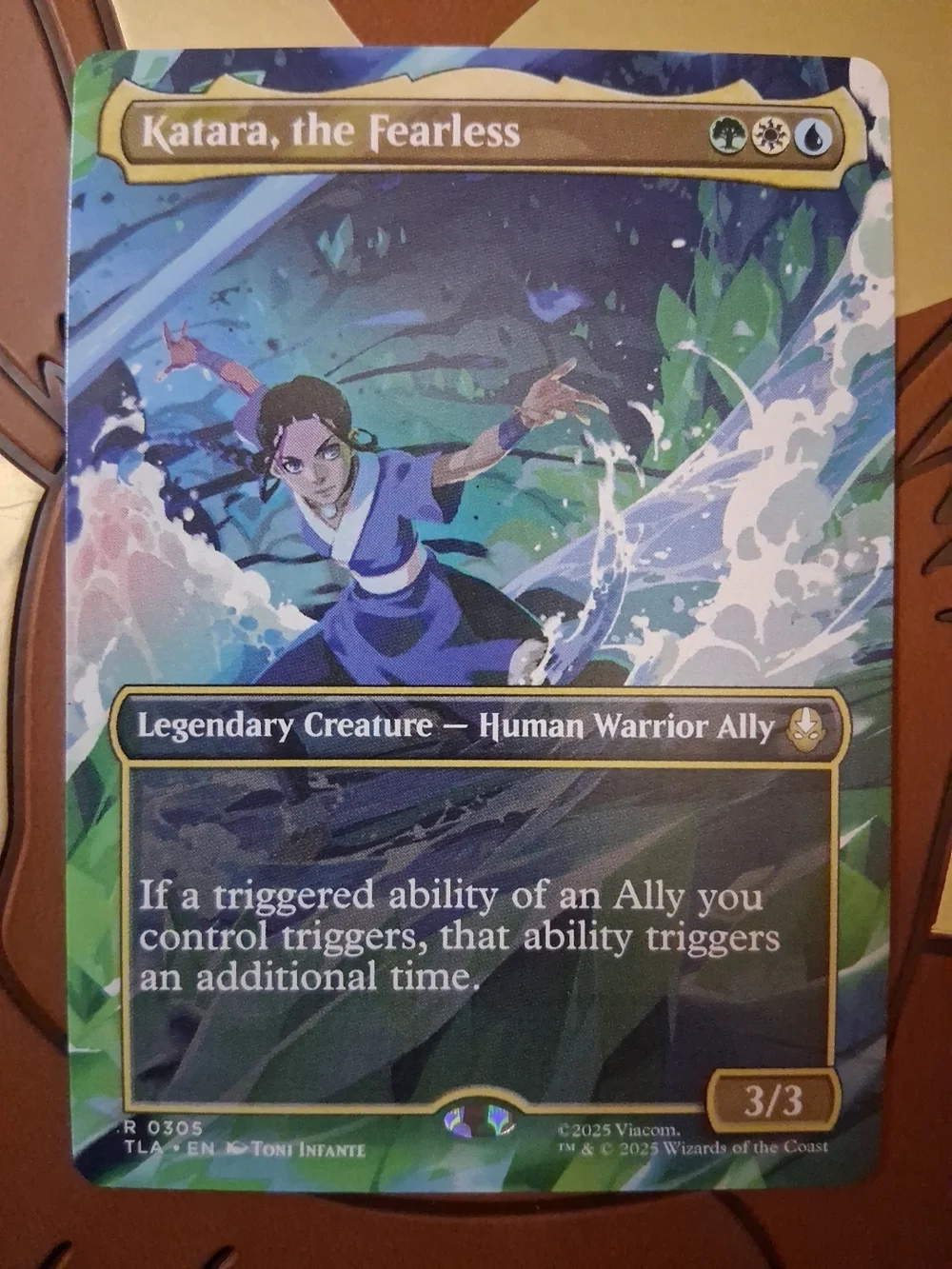 6 Avatar TLA Main Character Borderless & Showcase NM MTG Cards~Aang~Katara~Iroh